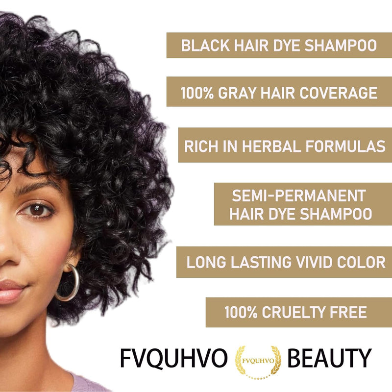 Instant Black Hair Shampoo Hair Color Shampoo for Gray Hair,Natural Black Hair Dye Shampoo 3 in 1 for Men & Women,Long Lasting Black Hair Dye,Black Shampoo Colors in Minutes(Black) - Premium Health from Visit the Fvquhvo Store - Just $34.99! Shop now at Handbags Specialist Headquarter