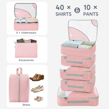OlarHike Travel Cube Set - Cream Organizer & Gifts