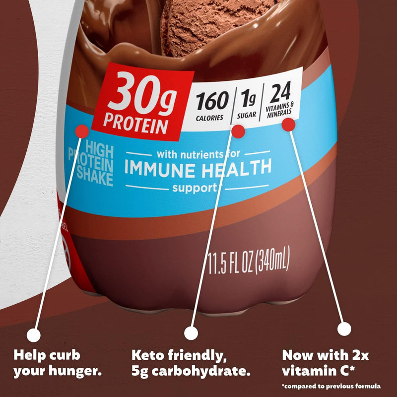 Premier Protein Shake, Chocolate, 30g Protein 1g Sugar 24 Vitamins Minerals Nutrients to Support Immune Health, 11.5 fl oz (Pack of 12) - Premium Grocery & Gourmet Food from Visit the Premier Protein Store - Just $39.99! Shop now at Handbags Specialist Headquarter