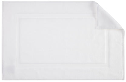 Soft Silver Banded Bath Rug Mat