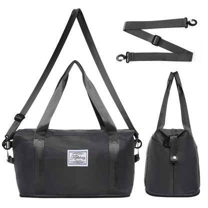 Pink Expandable Travel Duffel with Wet Pocket