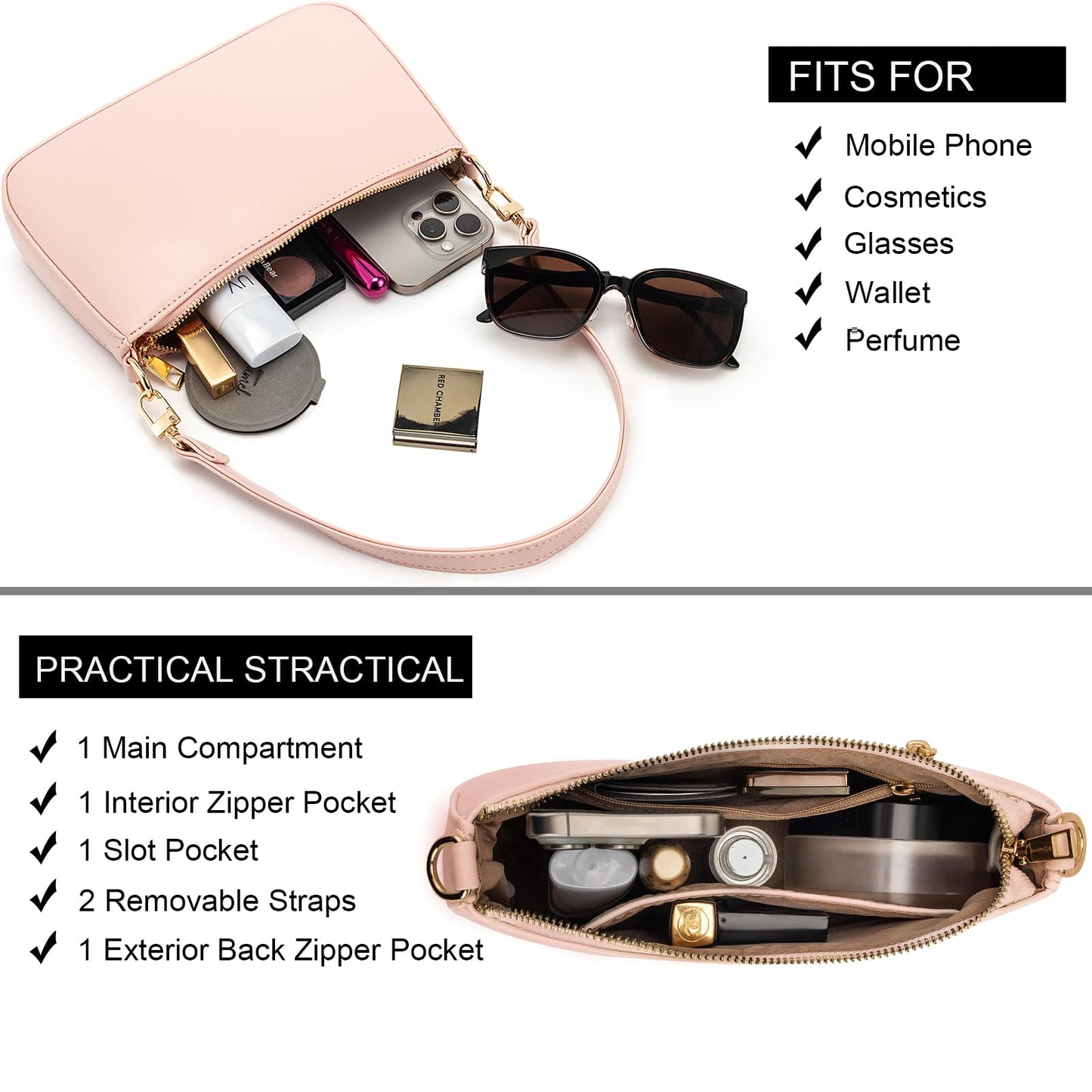 Retro Vegan Leather Shoulder Bag