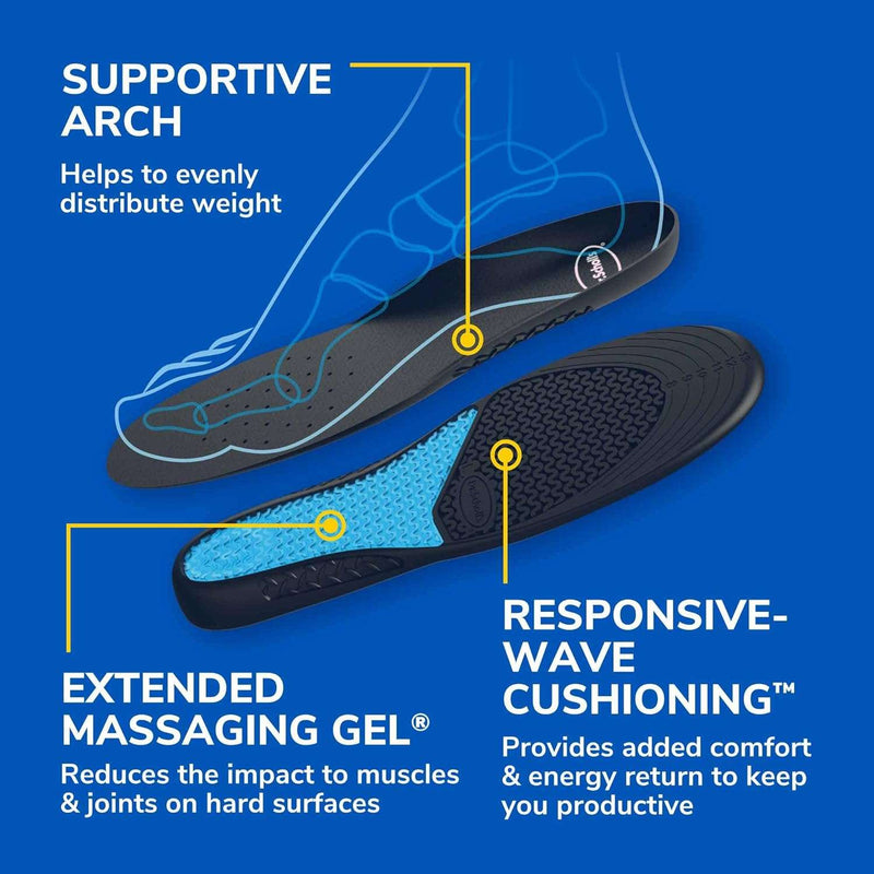 Dr. Scholl's Work Massaging Gel Advanced Insoles for Men Shoe Inserts - Premium Shoe Insoles from Visit the Dr. Scholl's Store - Just $30.99! Shop now at Handbags Specialist Headquarter