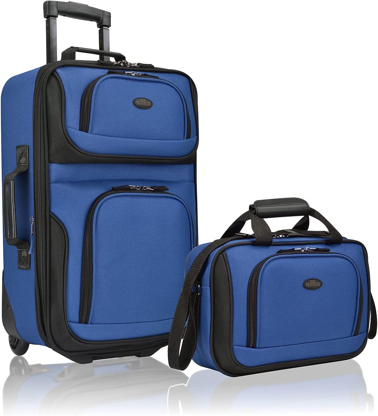 U.S. Traveler Rio Expandable Orange Carry-on