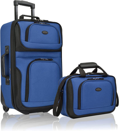 U.S. Traveler Rio Expandable Orange Carry-on