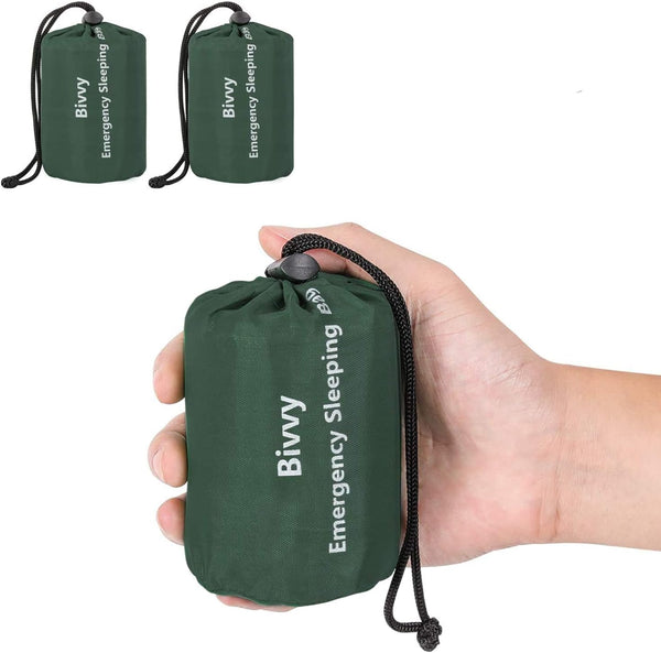 Emergency Sleeping Bag 2 Pack Lightweight Survival Sleeping Bags Thermal Bivy Sack Portable Emergency Blanket for Camping, Hiking, Outdoor, Activities - Premium Sleeping Bag from Visit the Zmoon Store - Just $24.99! Shop now at Handbags Specialist Headquarter