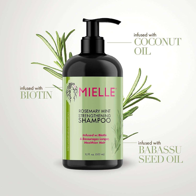 Mielle Organics Rosemary Mint Strengthening Shampoo Infused with Biotin, Cleanses and Helps Strengthen Weak and Brittle Hair, 12 Ounces - Premium Shampoo & Conditioner from Visit the Mielle Organics Store - Just $15.99! Shop now at Handbags Specialist Headquarter