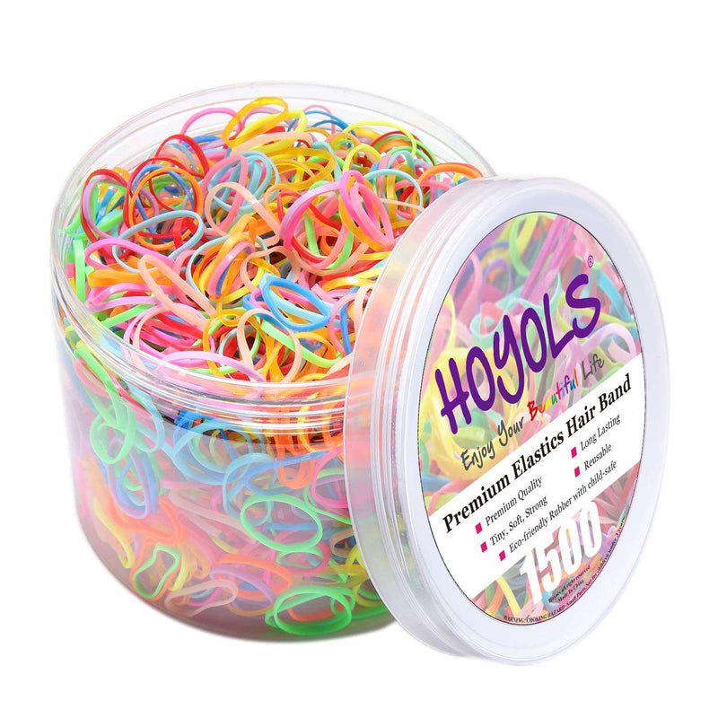 HOYOLS Clear Elastic Hair Rubber Bands, 1500pcs Mini Small Clear Ponytail Elastics Holders for Blond Kids Girls Hair No Crease Damage No Hurt 1 Inch TPU - Premium Hair Accessories from Visit the HOYOLS Store - Just $14.99! Shop now at Handbags Specialist Headquarter