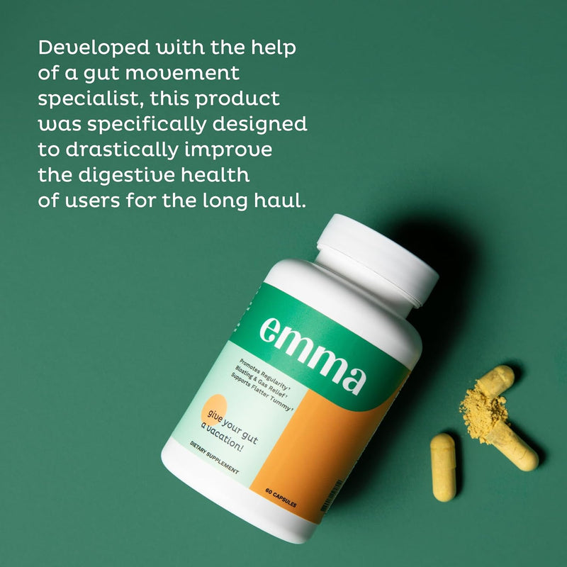 Emma Doctors Endorsed Gut Health Supplement - 60 capsules - Relief from Gas and Bloating, Repairs Leaky Gut with Magnesium, Berberine, Vitamin D, Quercetin & More - Gut Health & Colon Cleanse Formula - Premium Health from Visit the Emma Store - Just $64.99! Shop now at Handbags Specialist Headquarter