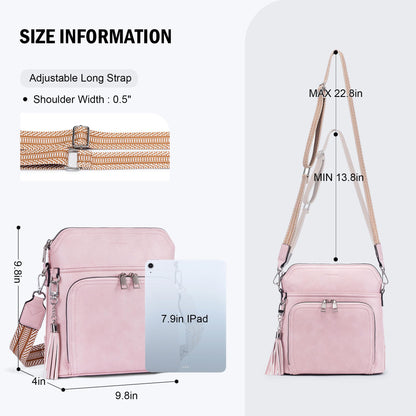 Tassel Charm Crossbody Bag for Women
