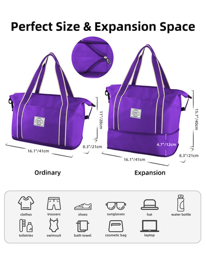 WALNEW Foldable Waterproof Travel Duffel Bag