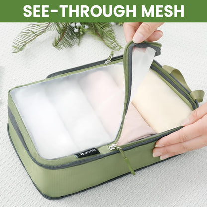 BAGAIL Travel Compression Cubes Set for Packing Ease