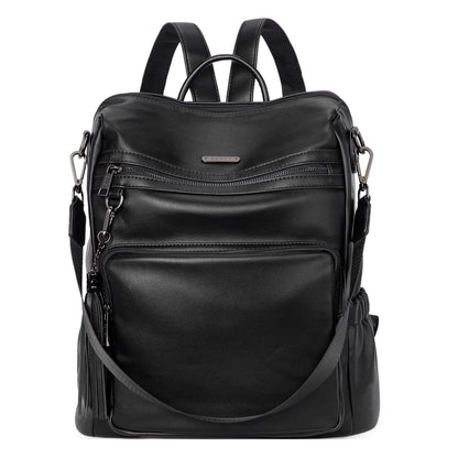 CLUCI Luxe Convertible Leather Backpack Purse