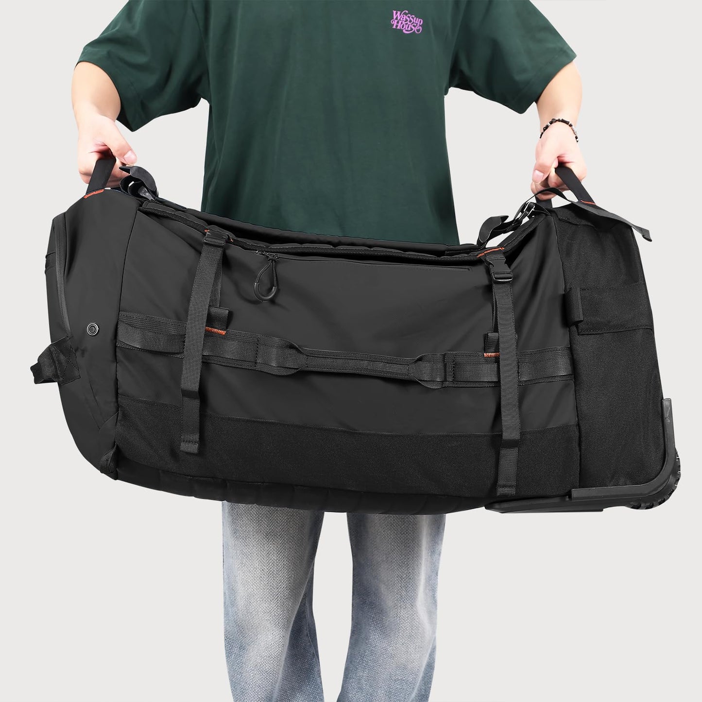 AquaRoll 29 Quilted Wheeled Duffle Backpack