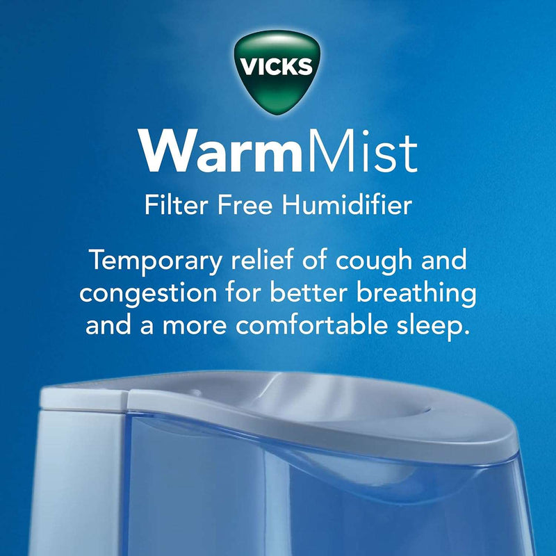 Vicks Warm Mist Humidifier, Small to Medium Rooms, 1 Gallon Tank – Vaporizer and Warm Mist Humidifier for Baby and Kids Rooms, Bedrooms and More - Premium Health Care from Visit the Vicks Store - Just $62.40! Shop now at Handbags Specialist Headquarter