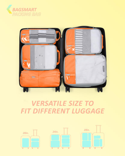 PackPro 6 Set Compression Cubes for Travel
