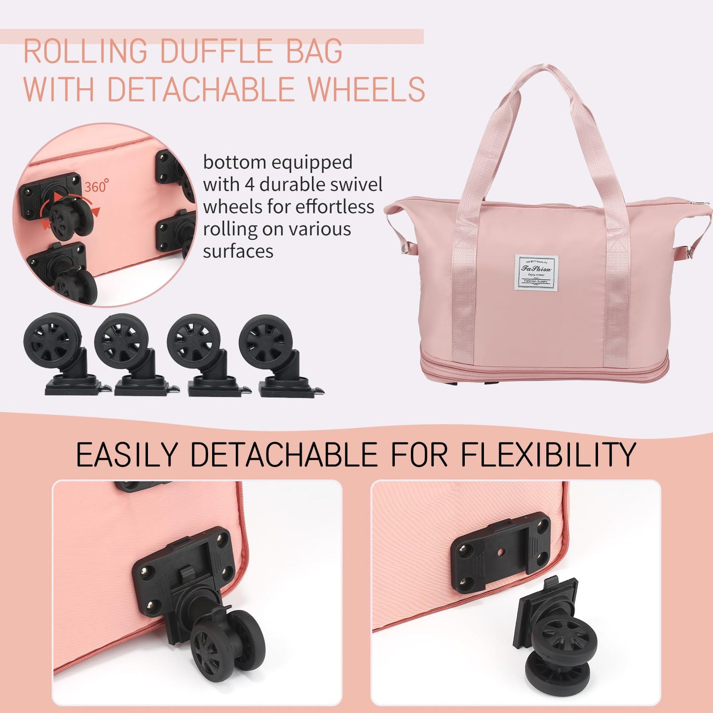 VoyagePro Expandable Wheeled Duffle Bag