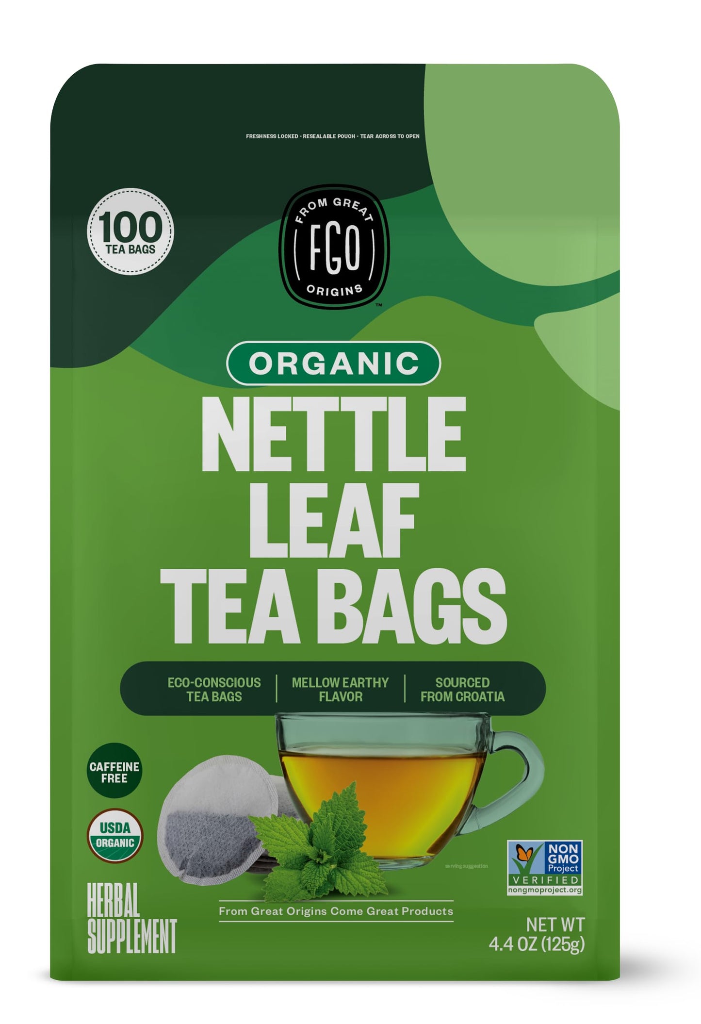 ElderZen Organic Tea - Caffeine-Free Eco Bags