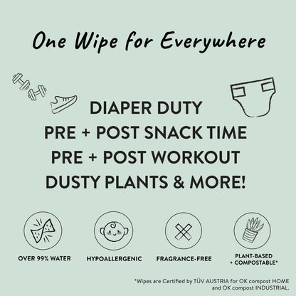 EcoGentle Multi-Use Wipes for Sensitive Skin