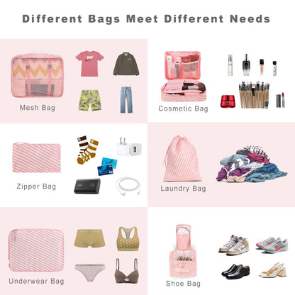 TravelMate 8-Piece Packing Cubes
