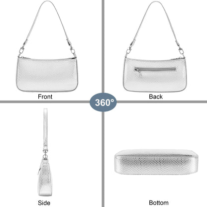 Retro Vegan Leather Shoulder Bag