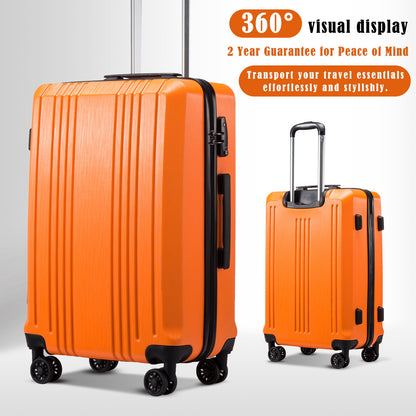 Coolife Expandable Spinner Luggage Set - 3 Piece