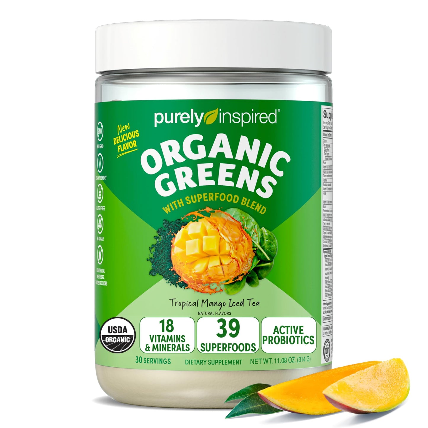 GreenBoost Superfood Smoothie Mix - Unflavored Bliss