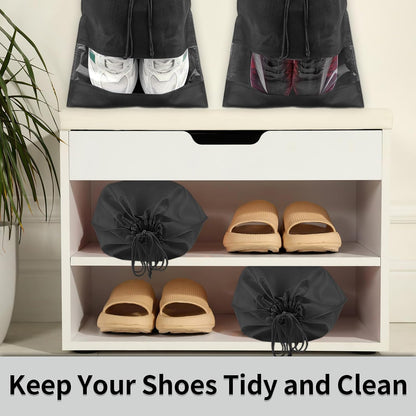 Clear View Travel Shoe Bags - 12 Pack