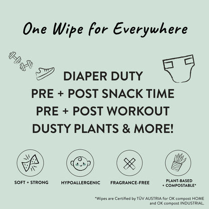 EcoGentle Multi-Use Wipes for Sensitive Skin
