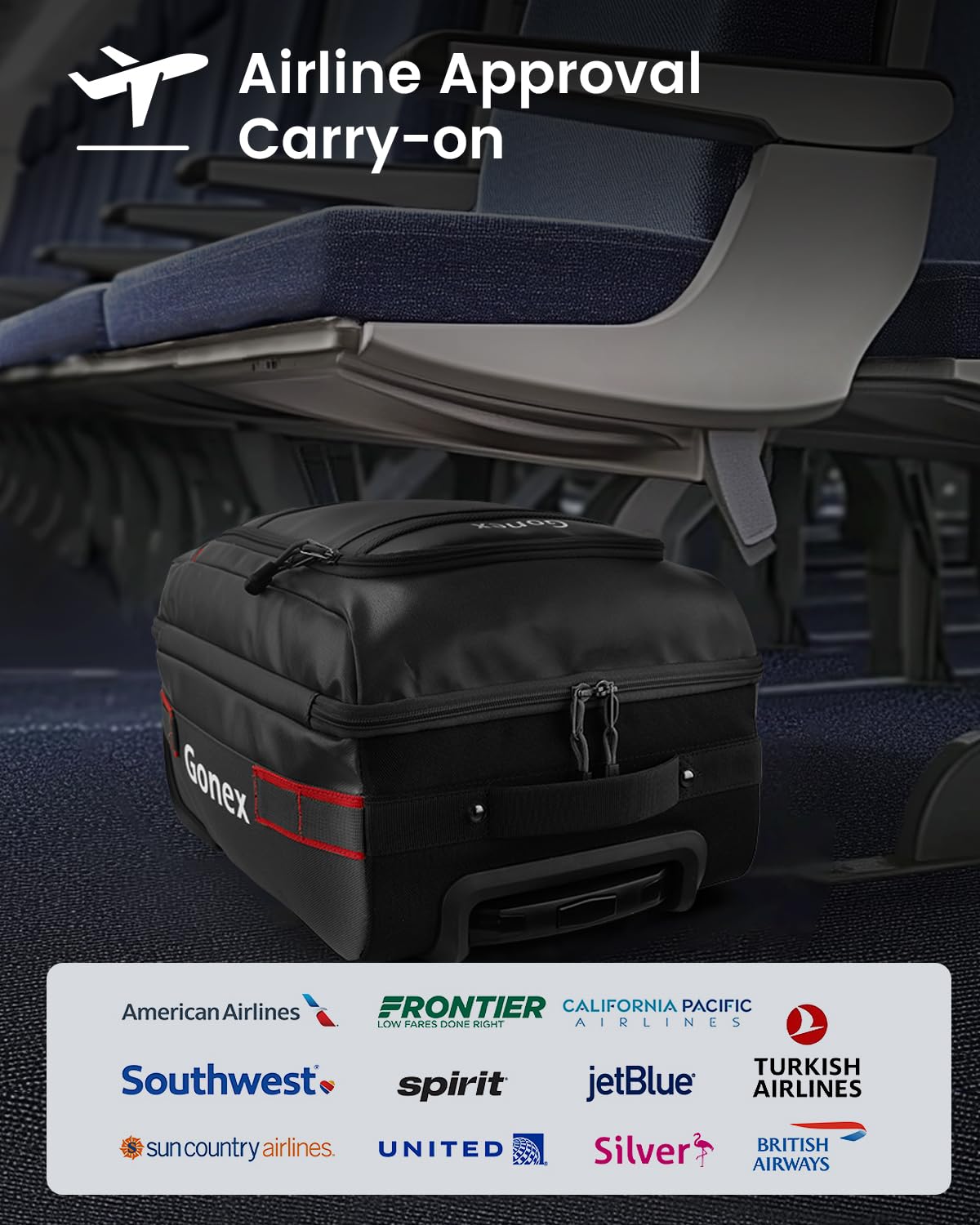 Gonex 70L Wheeled Duffle - Olive Green Travel Bag