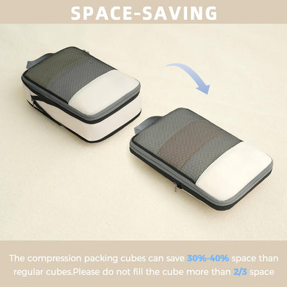 BAGAIL Expandable Travel Compression Cubes Set