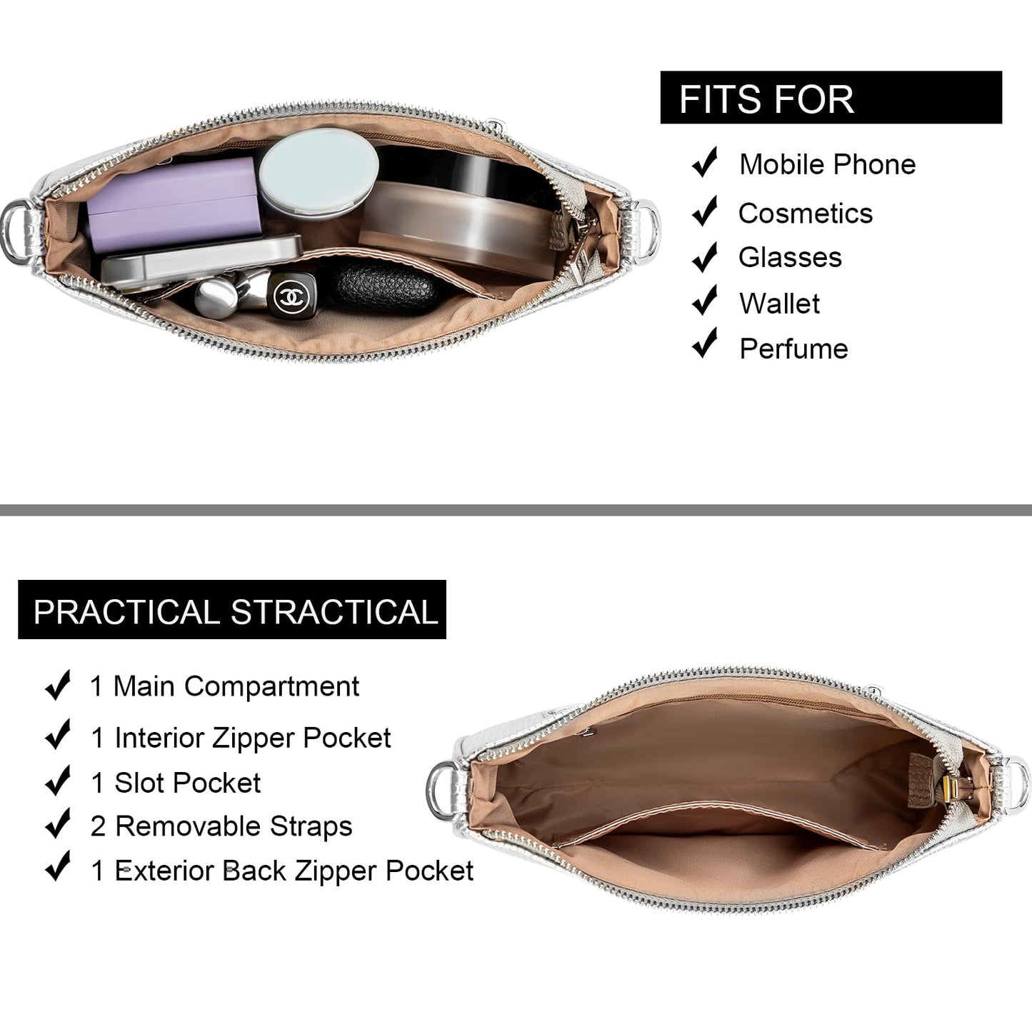Retro Vegan Leather Shoulder Bag