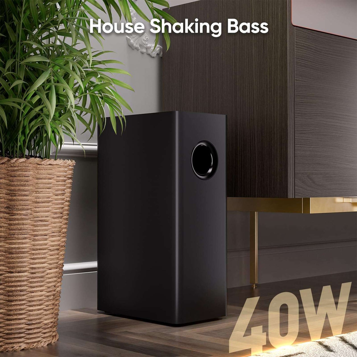 Smart SoundBar: Custom Bass & Compact Design