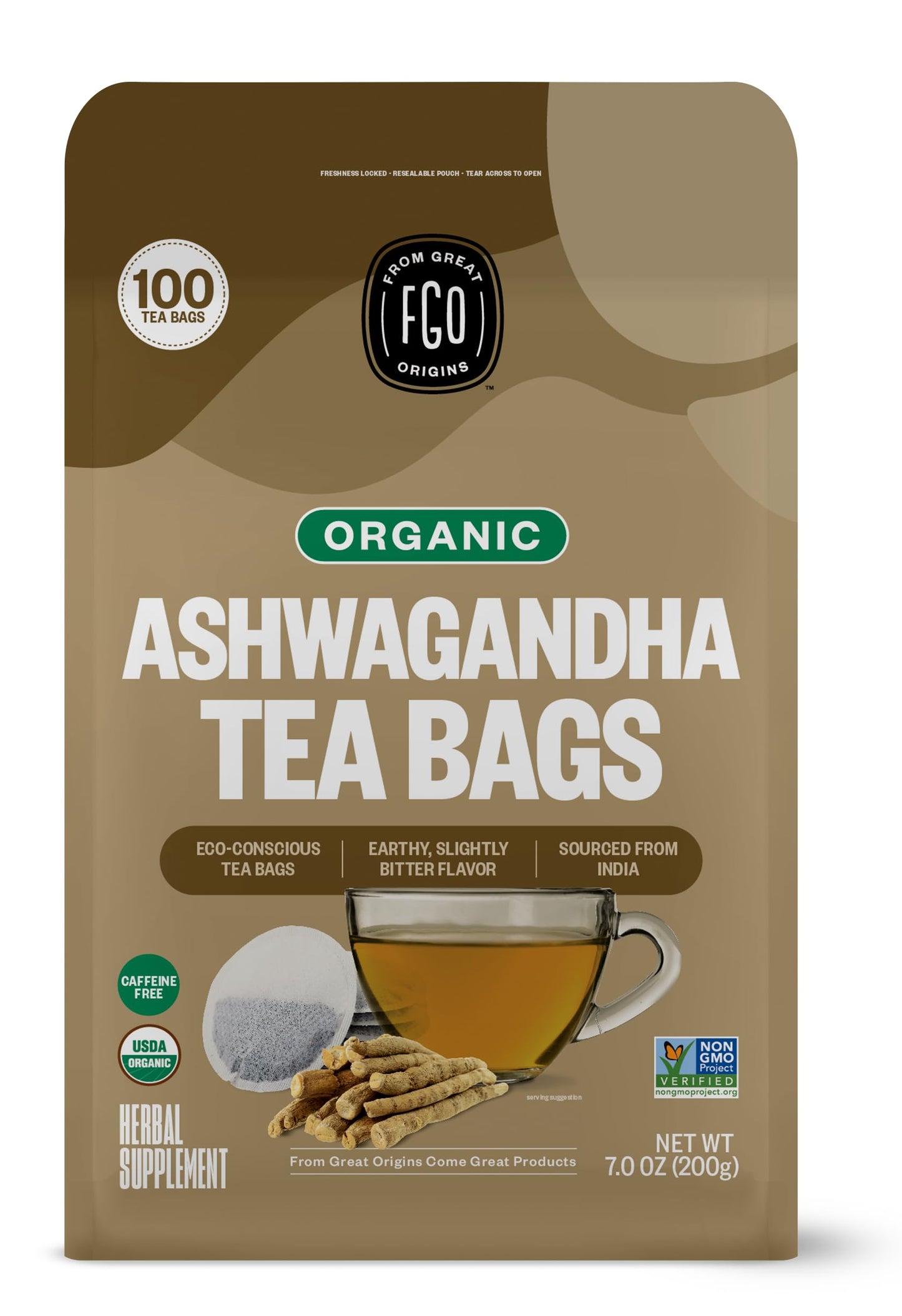 ElderZen Organic Tea - Caffeine-Free Eco Bags