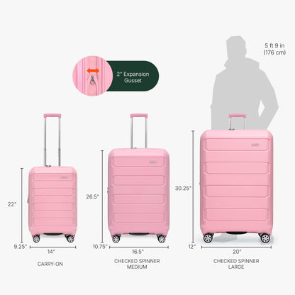 Traveler's Choice Indestructible 22 Spinner Carry-on