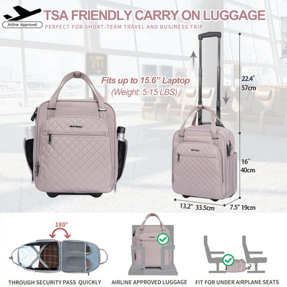 EMPSIGN 16 Wheeled Underseat Travel Bag