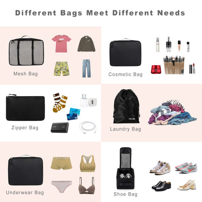 TravelMate 8-Piece Packing Cubes