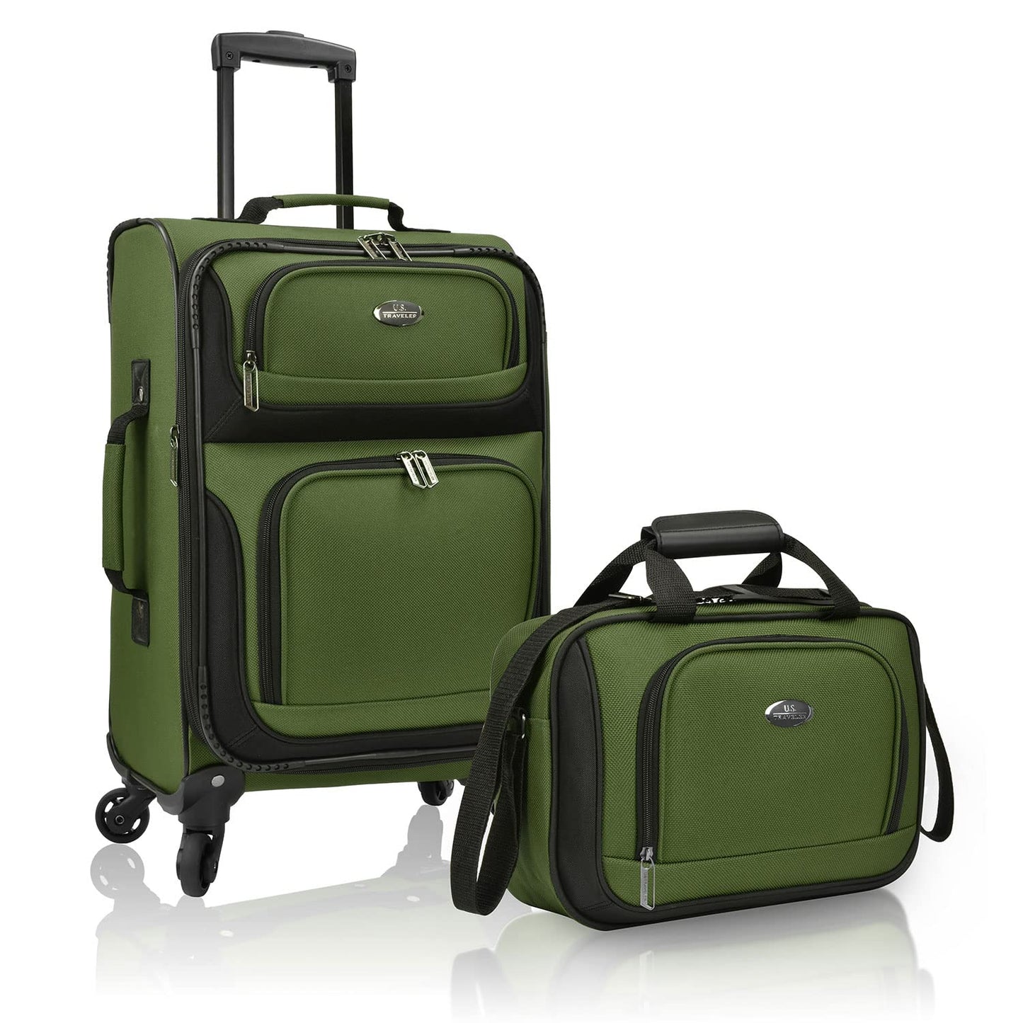 U.S. Traveler Rio Expandable Orange Carry-on