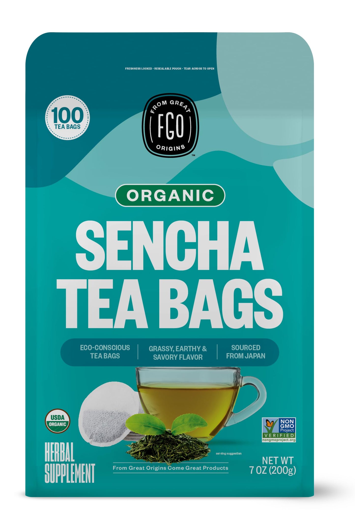 ElderZen Organic Tea - Caffeine-Free Eco Bags