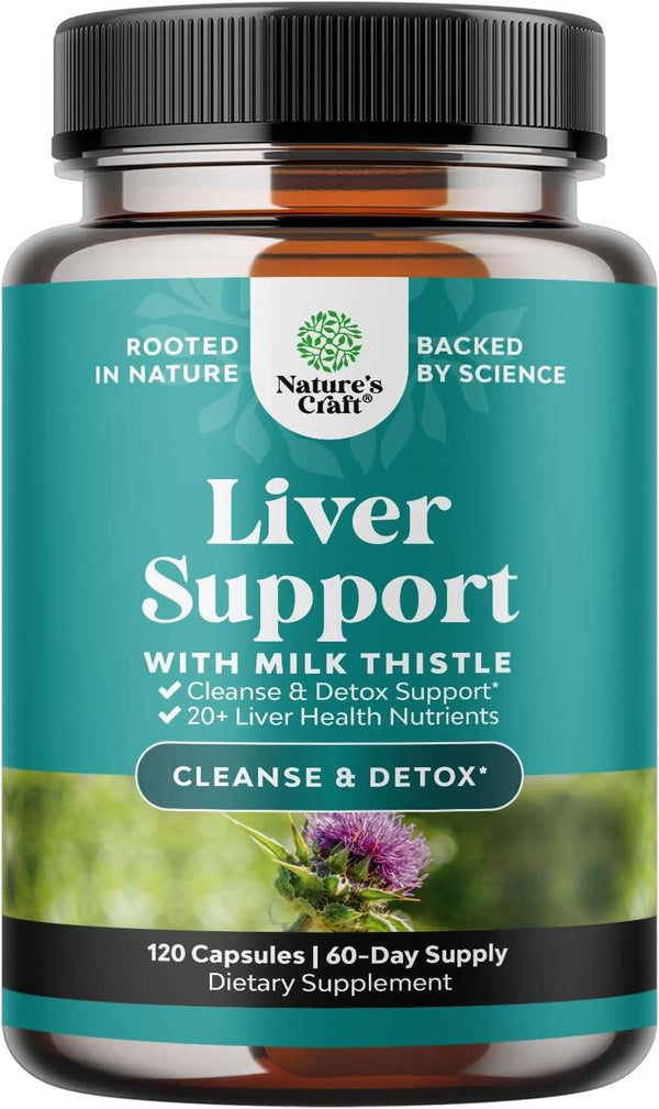 Liver Cleanse and Detox & Repair Formula - Herbal Liver Support Supplement with Milk Thistle Dandelion Root & Artichoke Extract for Liver Health - Silymarin Milk Thistle Liver Detox Capsules 90 Count - Premium Health Care from Visit the Natures Craft Store - Just $33.99! Shop now at Handbags Specialist Headquarter