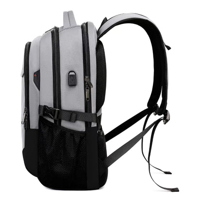 DUSLANG Travel Laptop Backpack with USB Port - Black