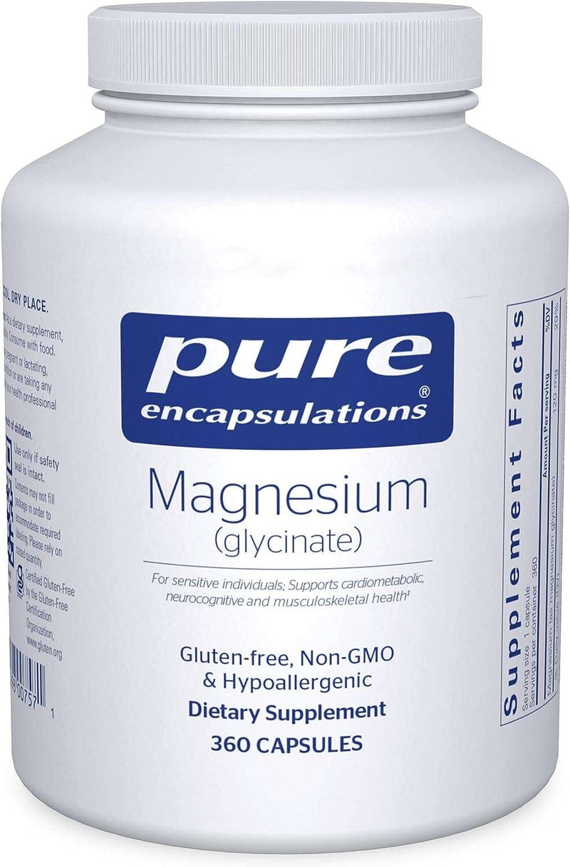 Pure Encapsulations Magnesium (Glycinate) - Supplement to Support Stress Relief, Sleep, Heart Health, Nerves, Muscles, and Metabolism* - with Magnesium Glycinate - 90 Capsules - Premium Vitamins, Minerals & Supplements from Visit the Pure Encapsulations Store - Just $41.60! Shop now at Handbags Specialist Headquarter