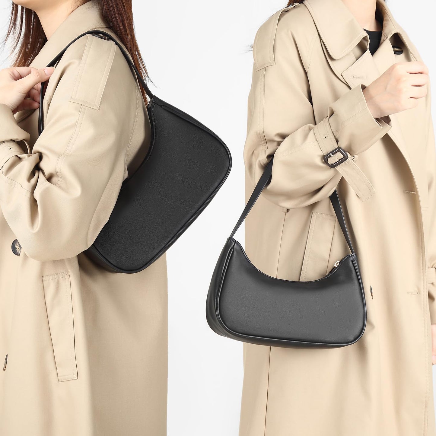 Afashor Retro Vegan Leather Sling Tote Bag