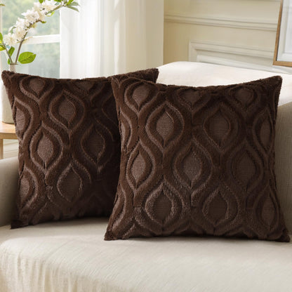 Farmhouse Faux Wool Pillow Covers