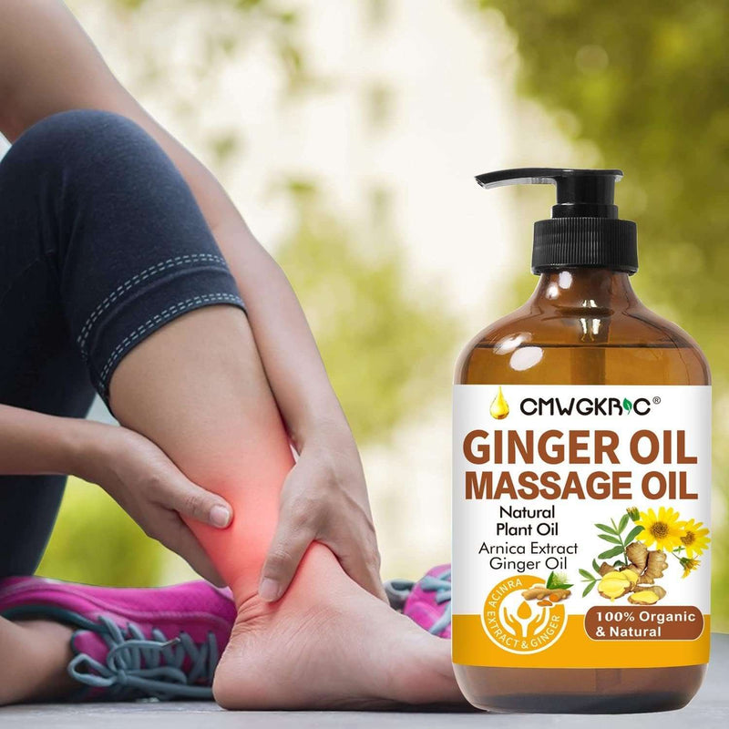 Ginger Oil, Ginger Massage Oil for Lymphatic Drainage, Arnica Oil, Natural Massage Oil with Grape Seed Oil, Arnica Extract, Vitamin E Oil and Ginger Oil-Warming and Relaxing - Premium Oil from Brand: CMWGKBC - Just $15.99! Shop now at Handbags Specialist Headquarter