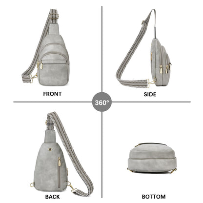 BOSTANTEN Chic Leather Crossbody Sling Bag