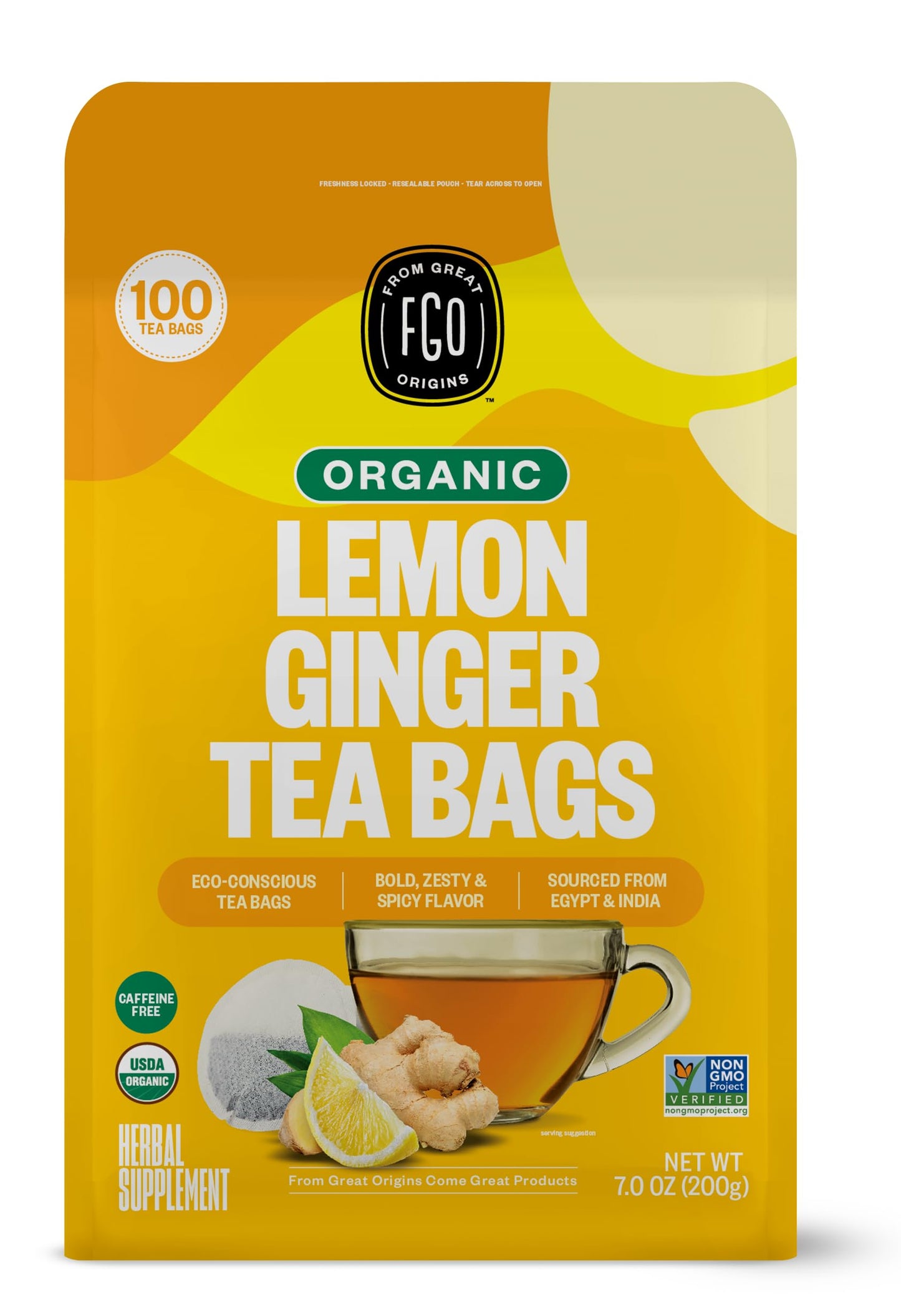 ElderZen Organic Tea - Caffeine-Free Eco Bags