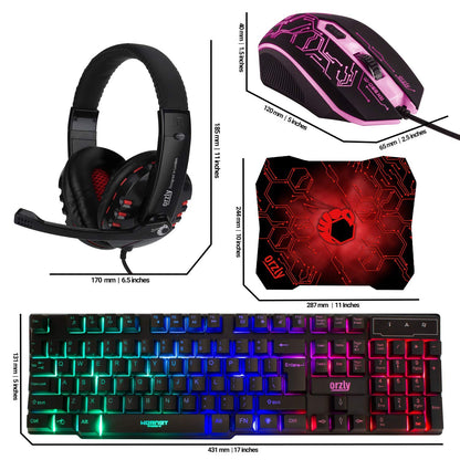 Hornet RX-250: 4-in-1 RGB Gaming Gear Bundle