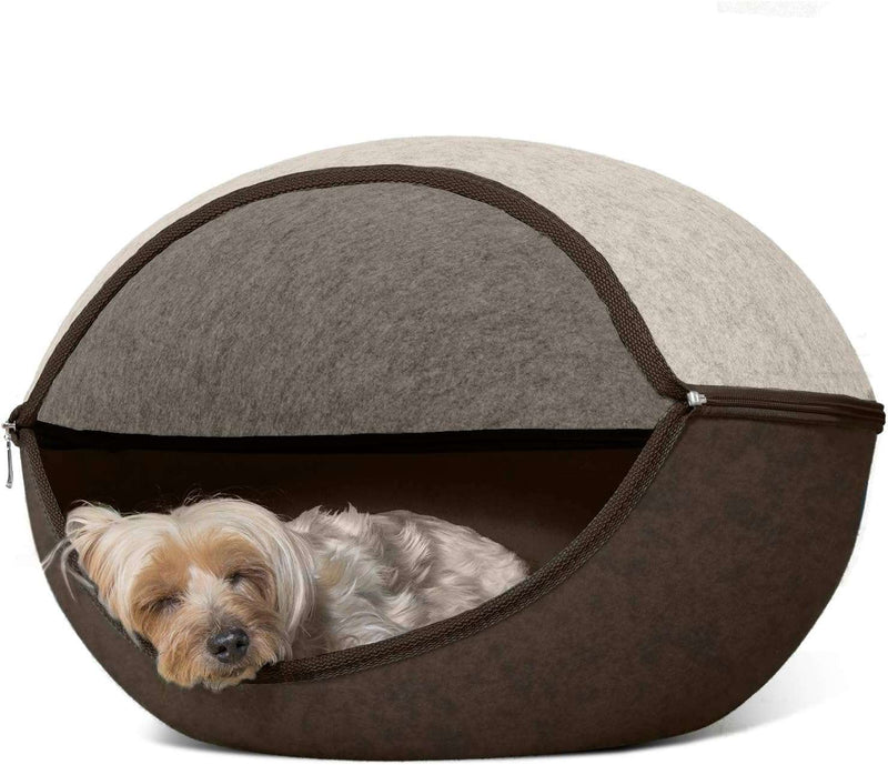Furhaven Pet House for Indoor Cats & Medium/Small Dogs, Collapsible & Foldable w/ Plush Ball Toy - Living Room Ottoman Cat Condo - Stormy Gray, Large - Premium cats supplies from Visit the Furhaven Store - Just $39.99! Shop now at Handbags Specialist Headquarter