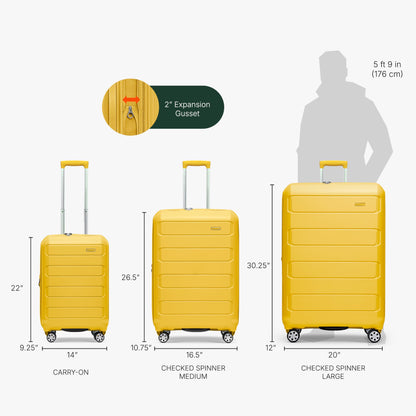 Traveler's Choice Indestructible 22 Spinner Carry-on